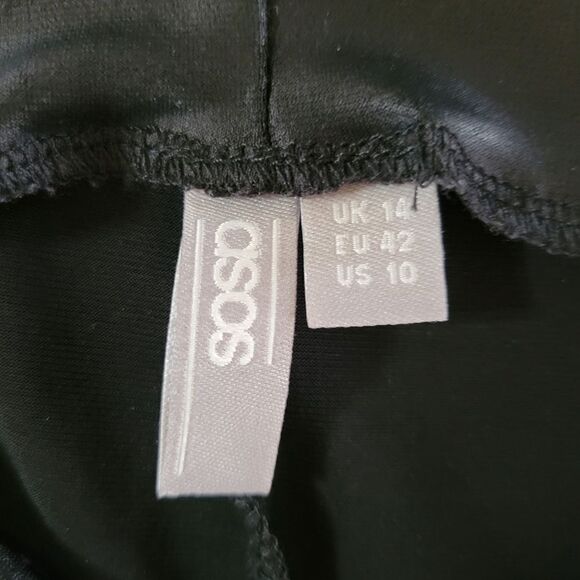 ASOS Design Leather Look Black Leggings - Picture 7 of 16